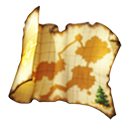 Старая карта пиратских сокровищ